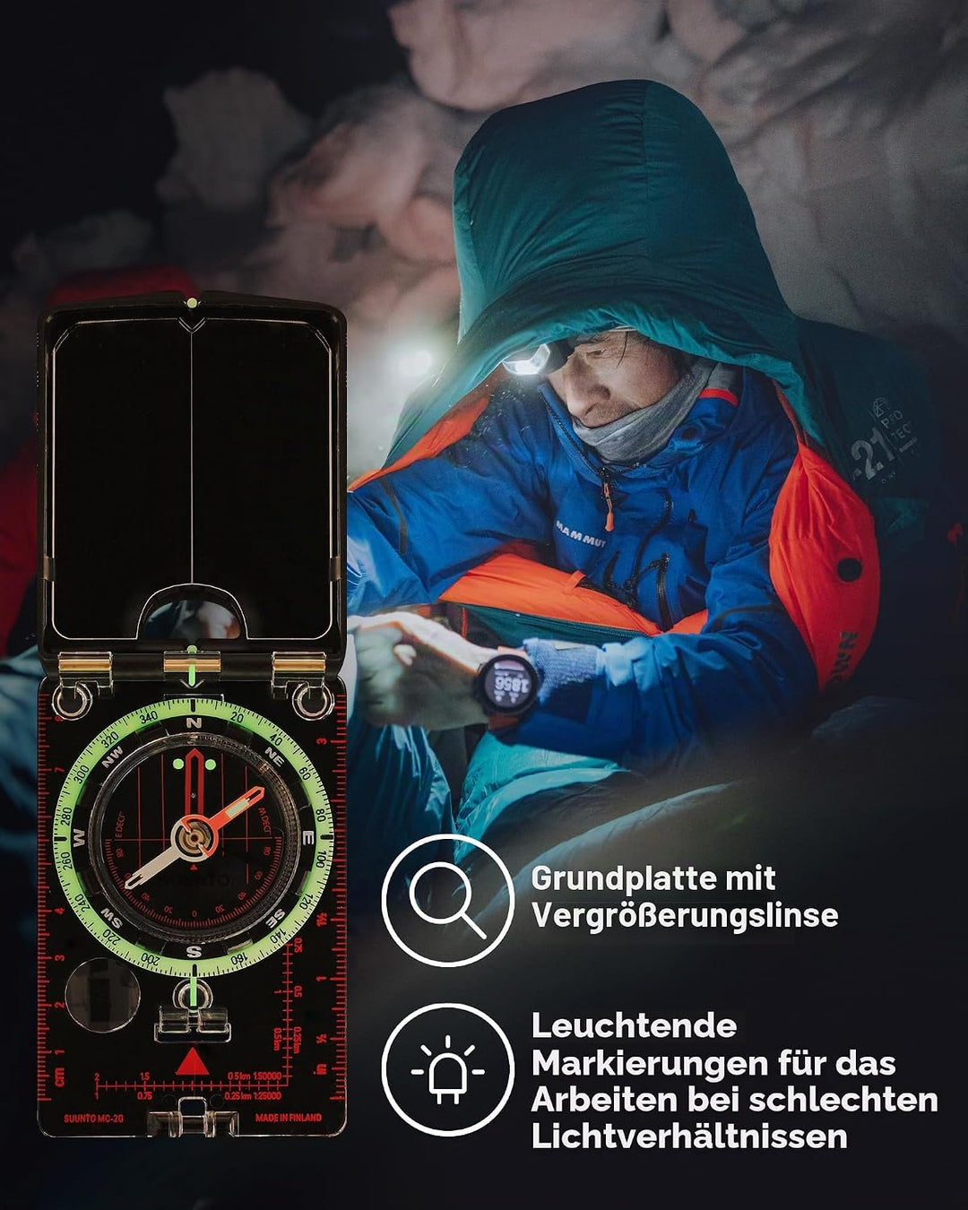 SUUNTO MC-2 Kompass: Erstklassiger Kompass für Profis und ambitionierte Wanderer