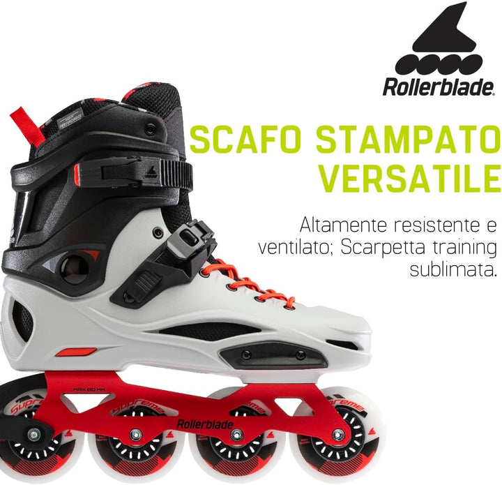 Rollerblade Herren Rb Pro X Inlineskate 290 Grey/Warm Red, 290 Grey/Warm Red