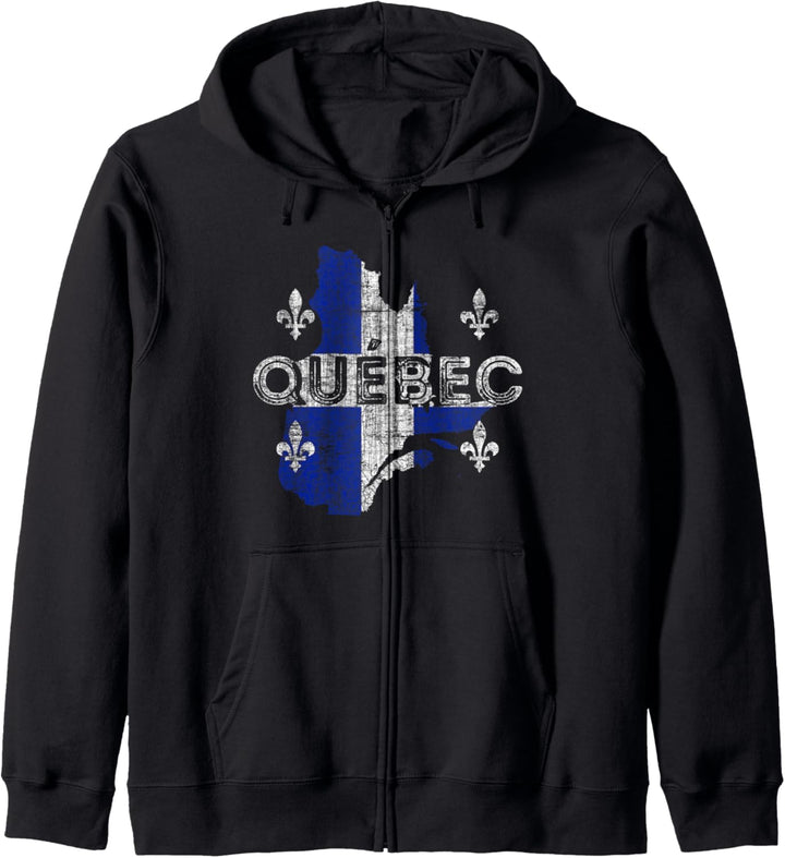 Quebecois Karten- und Flaggensouvenir - Verzweifelt Quebec Kapuzenjacke