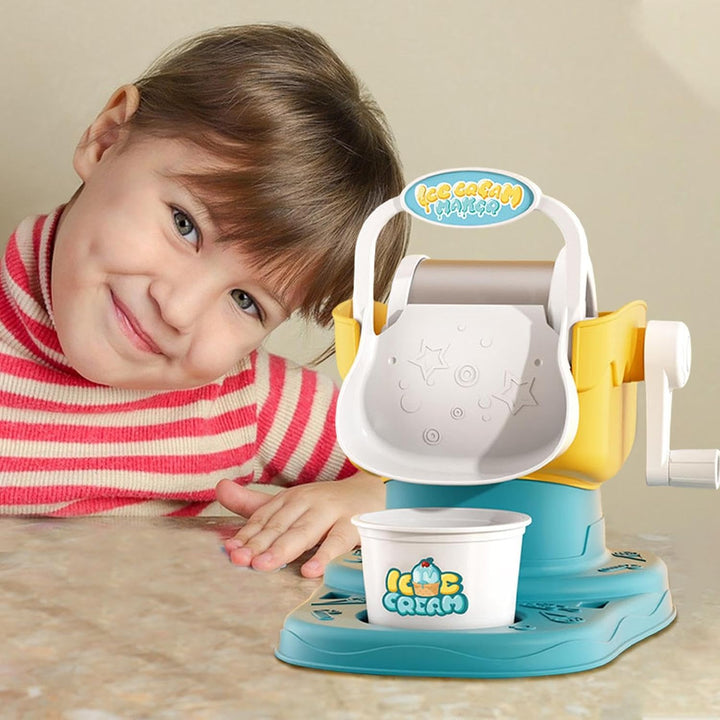 Ice Cream Maker Machine | Soft Serve Ice Cream Machine | Manual Ice Cream Machine | Kid&