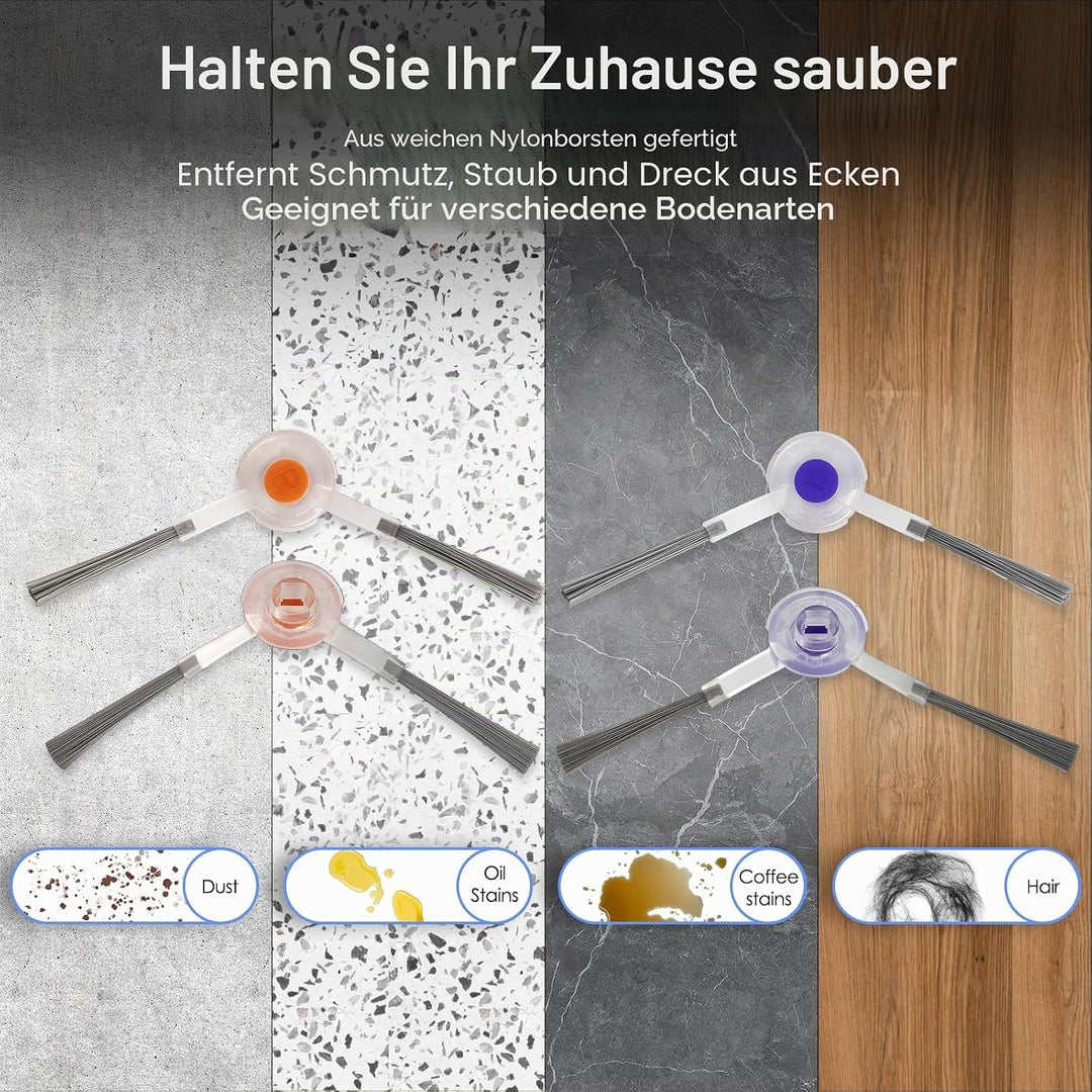 (10 Stück) Ersatz-Seitenbürste kompatibel mit Narwal Freo/Freo X Ultra/Freo X Plus/Freo Z Ultra Saug