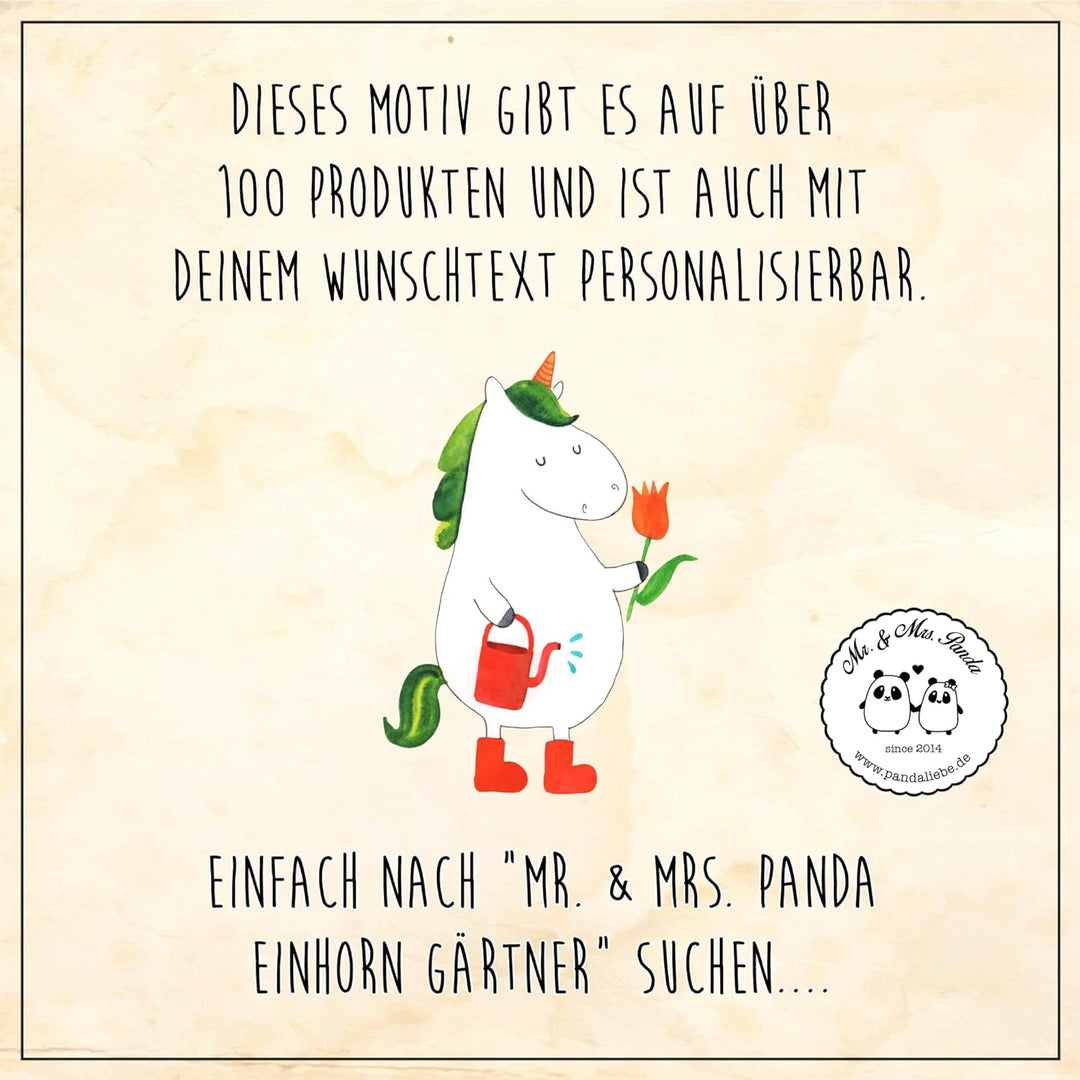 Mr. &amp; Mrs. Panda Motiv WC Sitz Einhorn Gärtner - Geschenk, Toilette, Pegasus, WC-Sitz, Garten, Klobr