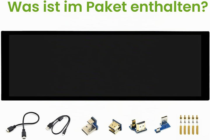 LUCKFOX 7.9-inch HDMI Touchscreen LCD Display, Waveshare 400(H) x 1280(V) Pixels IPS Screen, 60Hz Co