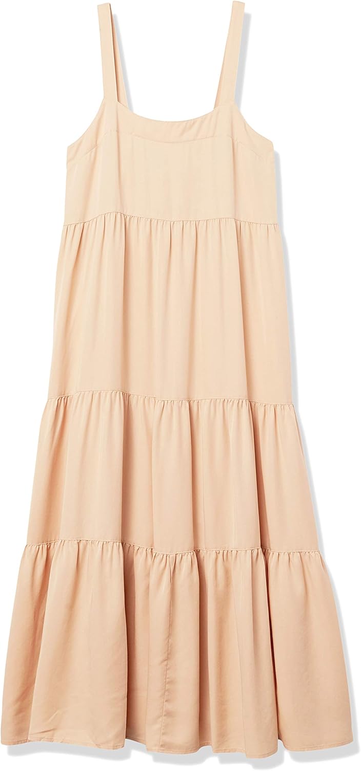 The Drop Britt, Maxi-Zeltkleid im Stufendesign S Ingwer, S Ingwer