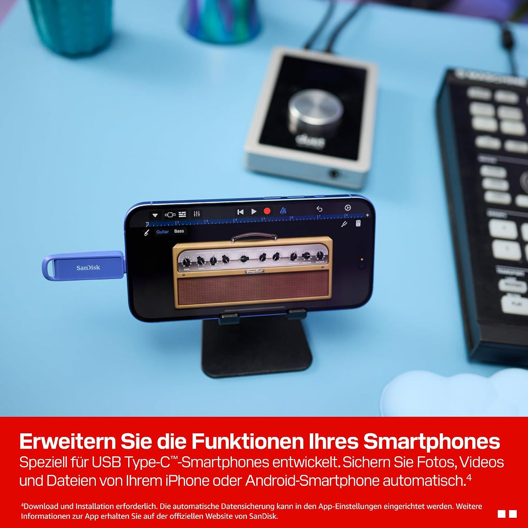 SANDISK Phone Drive mit USB Type-C 1 TB (Flash-Laufwerk für Smartphones, Tablets und Computer, 150 M