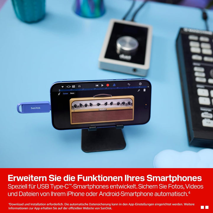 SANDISK Phone Drive mit USB Type-C 1 TB (Flash-Laufwerk für Smartphones, Tablets und Computer, 150 M
