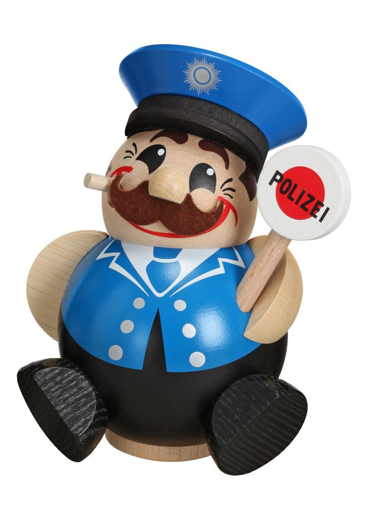 Räuchermann Polizist 12cm