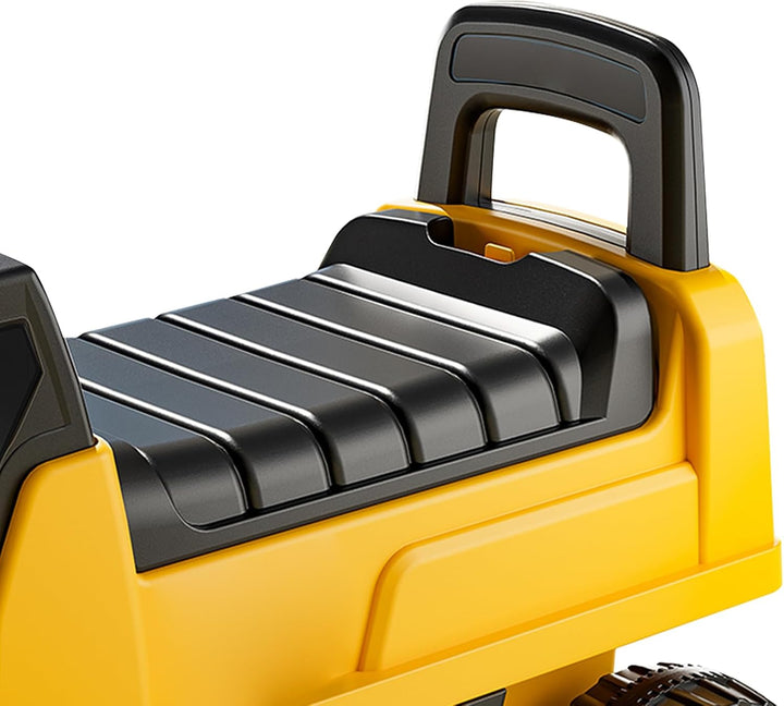 Bagger zum draufsitzen, Sitzbagger mit beweglicher Schaufel, Rutschauto mit Staufach, Aufsitzbagger