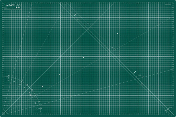 La Canilla Schneidematte A1 Selbstheilend (60x90 cm - 36x24") Cutting Mat Schneideunterlage für Bast