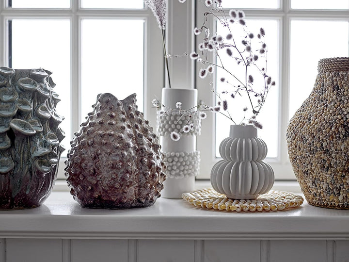 Bloomingville Vase, weiss, Keramik