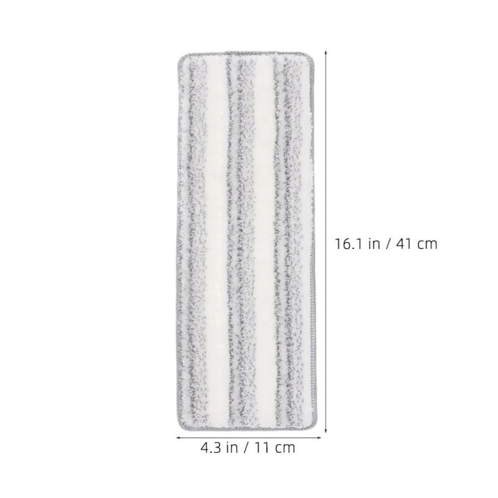Mikrofaser Wischmopp Ersatzpads 5 Stück, Selbstklebend, Weiss