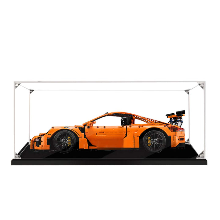 Kiyoyo Transparent Acryl Vitrine Schaukasten Für Lego 42056 Technic Porsche 911 GT3 RS, 2mm Staubdic