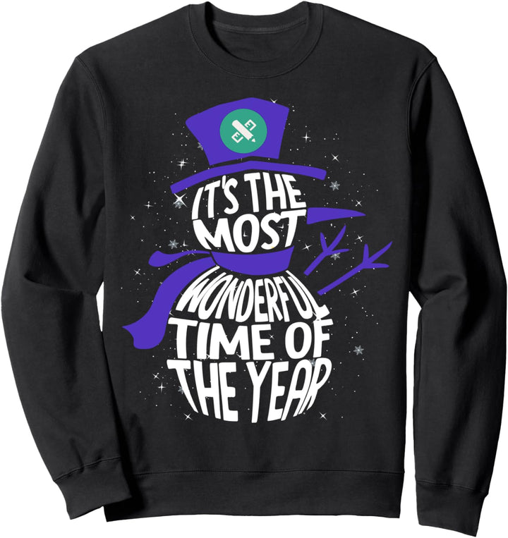 Fanprint Exclusive Snowman - Most Wonderful Time Sweatshirt