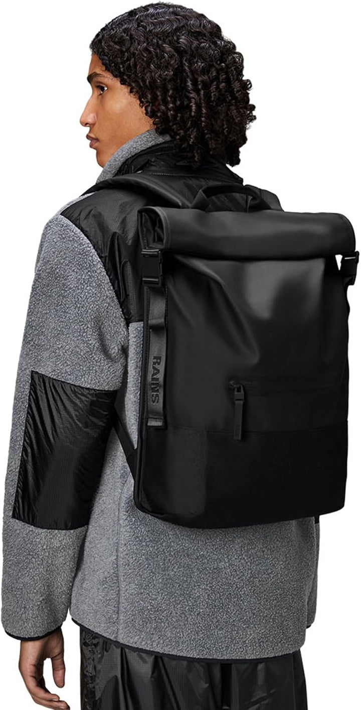 Trail Rolltop Backpack Black Rucksack