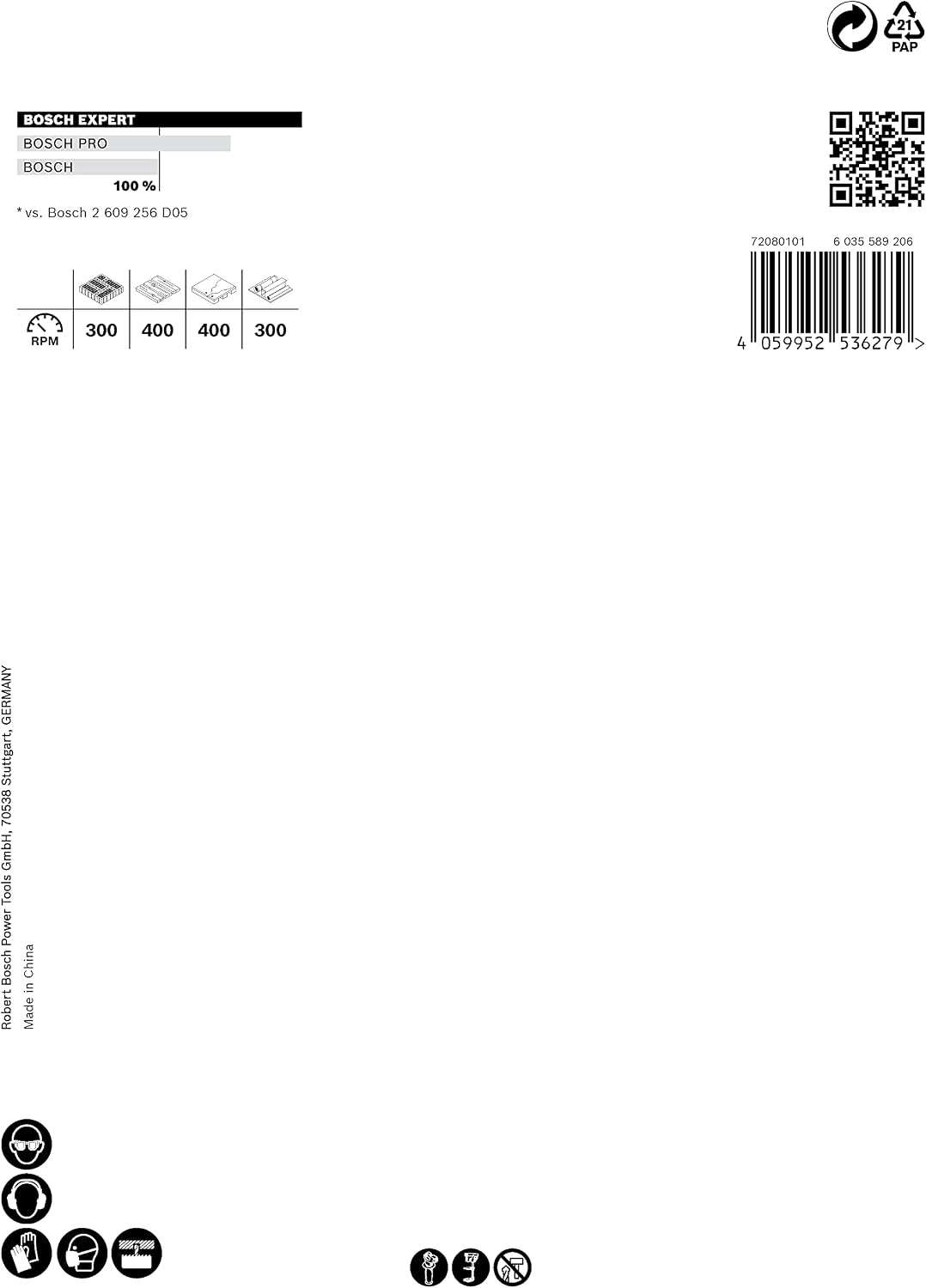 Bosch Accessories 1x Expert Construction Material Lochsäge (für Weichholz, Ø 105 mm, Zubehör Schlagb